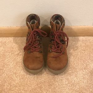 Brown Ankle-High Boots